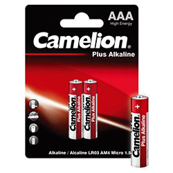 Батарейка Элемент питания алкалиновый AAA/LR03 BL-2 Camelion Plus Alkaline 1651
