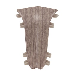 Внутренний угол для плинтуса К55 Комфорт Дуб кофейный