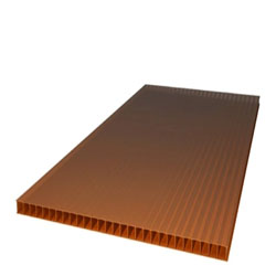 Поликарбонат сотовый Бронза 9000х2100х10 мм Ультрамарин