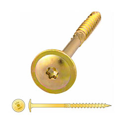 Шуруп  6х50 самонарезающий для дерева Желтый