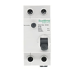 Автоматический выключатель дифференциального тока АВДТ 1P+N С 16А 4.5kA 30мА тип A 230В City9 Set C9D55616 Systeme Electric