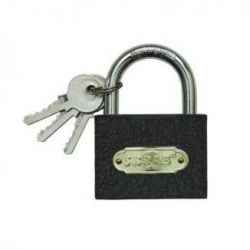 Замок навесной Skrab 75 мм серый