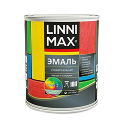 Эмаль универсальная алкидная база 1 Белая 2,5 л LINNIMAX