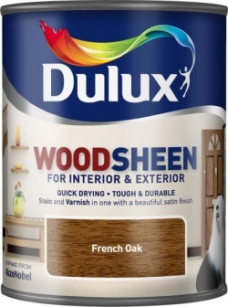 Dulux Woodsheen Лак-морилка на водной основе  0,75 л. French-oak