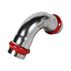 Угольник Впр-Впр Ø 18 мм 90° Нержавеющая сталь пресс ROMMER