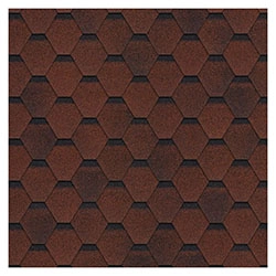 Гибкая черепица SHINGLAS коллекция Финская Соната цвет Красный 3 м² в упаковке