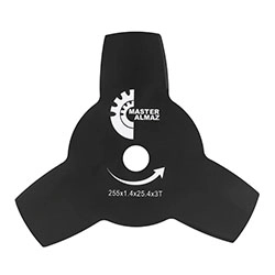 Нож для триммера 3 лезвия 255х25,4х1,4 мм МастерАлмаз