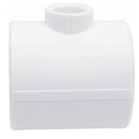 Картинка Тройник переходной 50х20х50 полипропиленовый PPR Белый Valfex