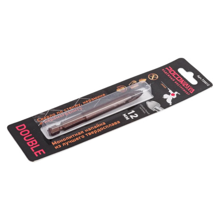 Картинка Сверло по стеклу и керамике 12 мм 2 грани РОСОМАХА