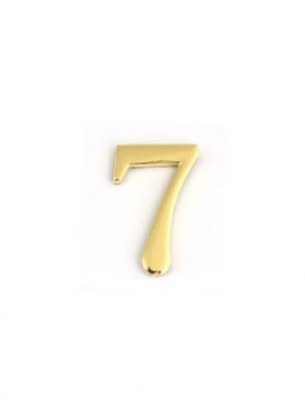 Цифра 7 дверная DN-01-7-Z-G золото