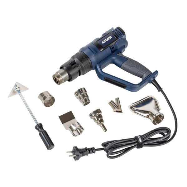 Картинка Фен строительный AHG2000LCD AYGER