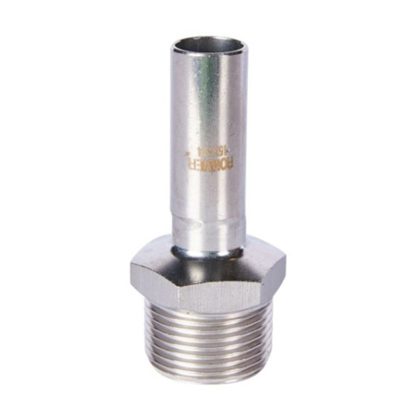 Картинка Вставка переходная НПр-НР Ø 15х3/4" Нержавеющая сталь ROMMER