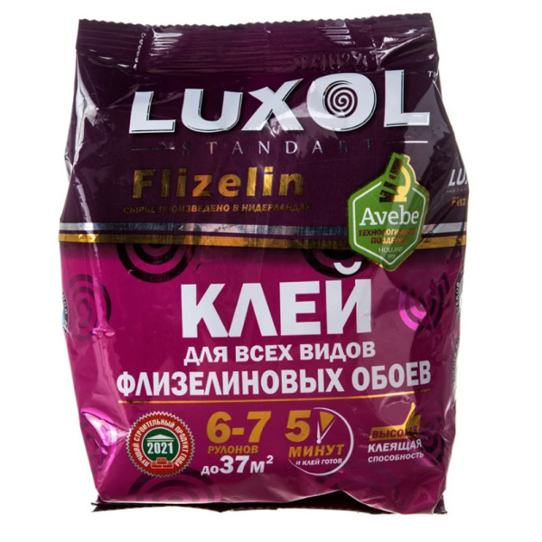 Картинка Клей обойный для флизелиновых обоев 200 г LUXOL Standart флизелин