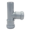 Картинка Тройник 32х32 87° для внутренней канализации Серый Политэк