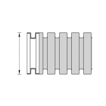 Картинка Труба ПНД гофрированная Черная с зондом Ø 16 мм Ideal