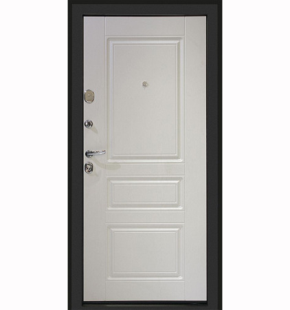 Картинка Дверь Аликанте размер 860х2050 мм Левая с цилиндрическим замком и дверной фурнитурой