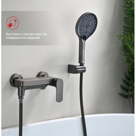 Изображение Смеситель для ванны Графит RAGLO 9R03.30.09 Картинка Смеситель для ванны Графит RAGLO 9R03.30.09
