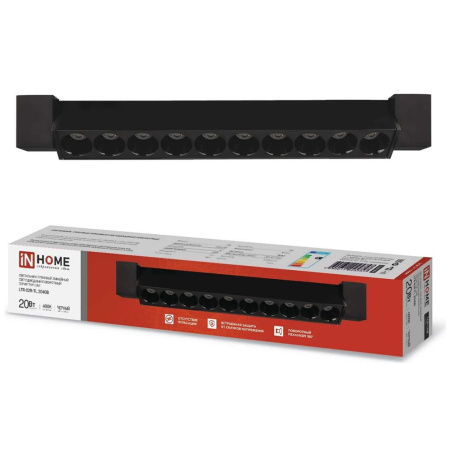 Картинка Светильник трековый светодиодный LTR-02R-TL 2040B Черный TOP-LINE IN HOME