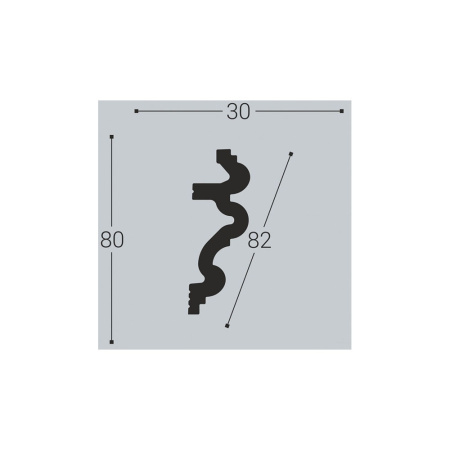 Картинка Карниз XPS К 6 80/30 2 м Bello Deco