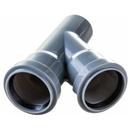 Картинка Тройник 50х50/45° Серый Политэк