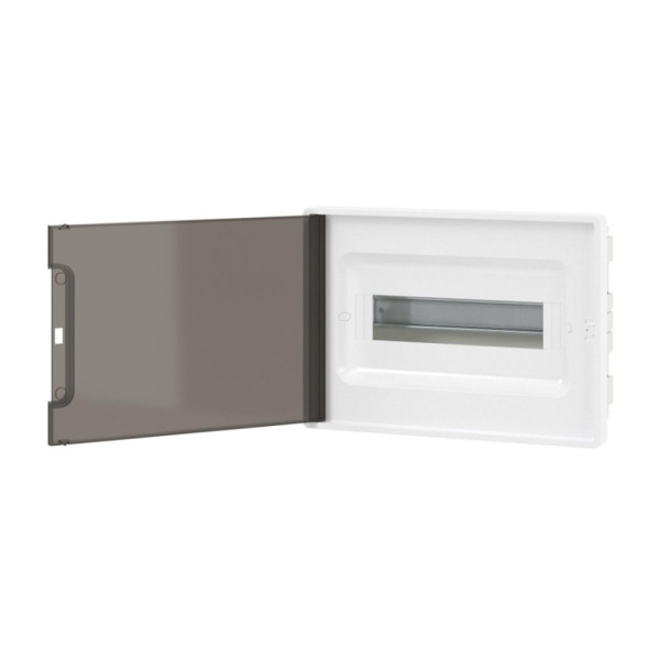 Картинка Корпус пластиковый встраиваемый FRAME ЩРВ-П-12 IP41 тонированная дверь F12B1WD DKC