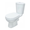 Унитаз-компакт косой выпуск нижний подвод 2 режима сидение полипропилен Белый Комфорт Rosa Киров
