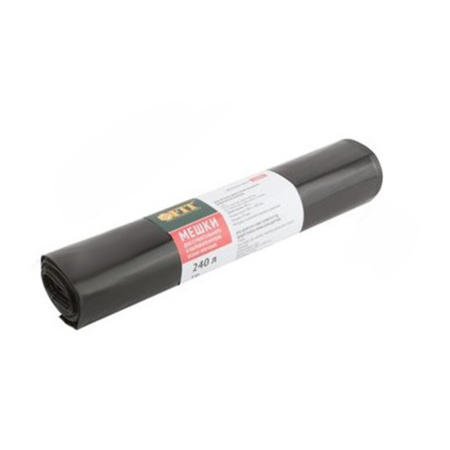 Мешки пвд для мусора 240 л 900х1400 мм 70 мкм 5 шт FIT