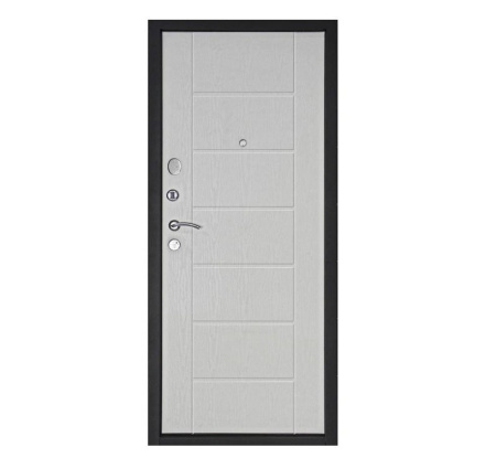 Картинка Дверь металлическая ДК Теплолюкс беленый дуб 960х2050 Левая