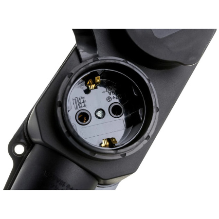 Картинка Колодка Каучук 2 местная с заглушками 2P+PE IP44 9322 IN HOME