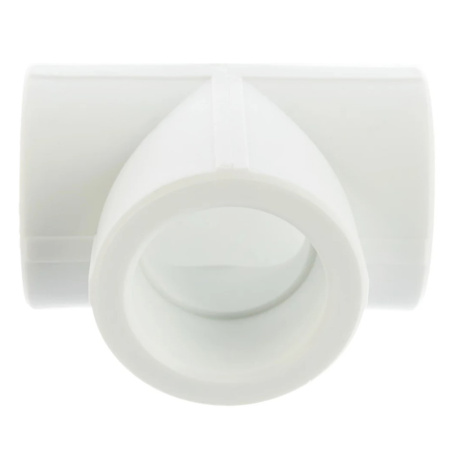 Картинка Тройник 40 мм полипропиленовый PPR Белый Valfex