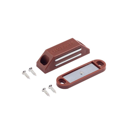 Картинка Нора-М Магнитная защелка №1 цвет Коричневый для мебельной фурнитуры