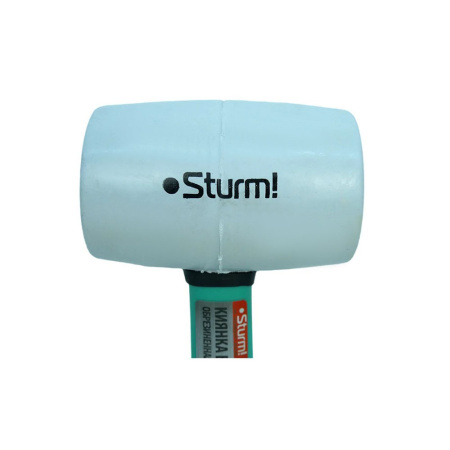 Картинка Киянка 450 гр Белая с обрезиненной рукояткой Sturm