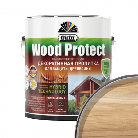 Пропитка декоративная для дерева Dufa Wood Protect Дуб 2,5 л