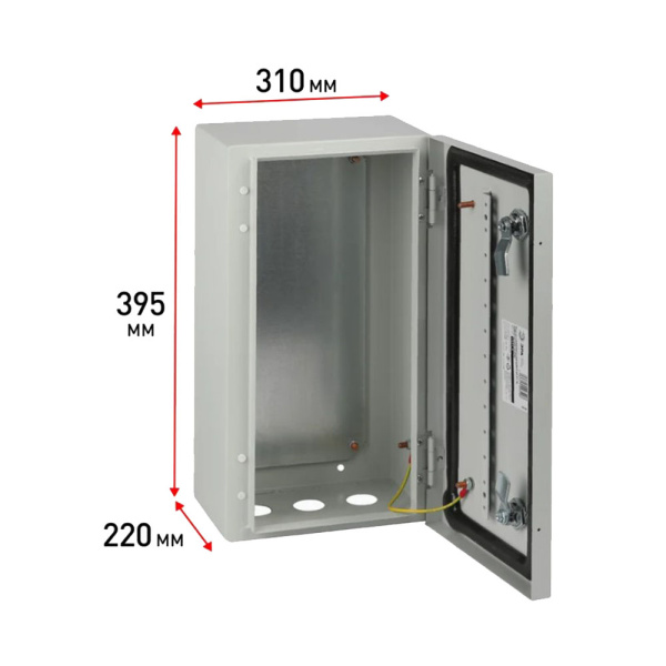 Картинка Корпус металлический ЩМП-39.31.22 395х310х220 У2 IP54 OPTIMA c.3.3.2_5 Эра