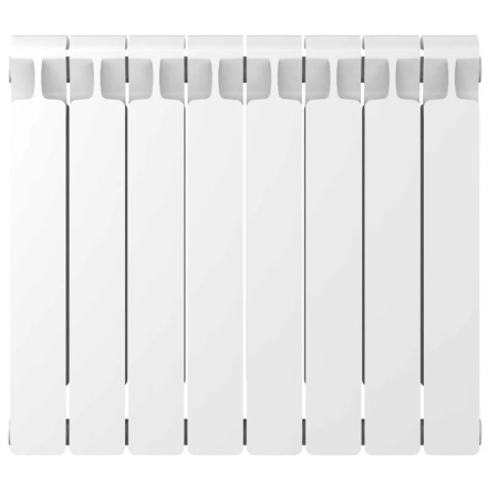 Картинка Радиатор биметалл 500х100 8 секций нижнее правое подключение MONOLIT VENTIL RIFAR