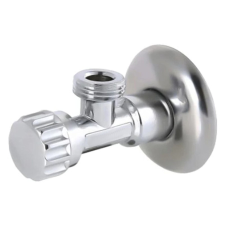 Кран шаровой угловой 1/2'х3/8' для подключения санитарных приборов VALTEC