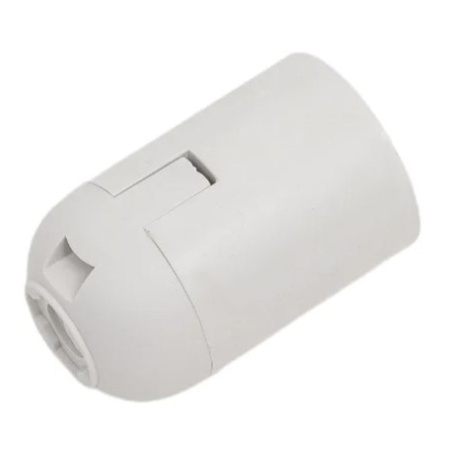 Картинка Патрон E27-ПП пластиковый Белый 10А 250В IN HOME\