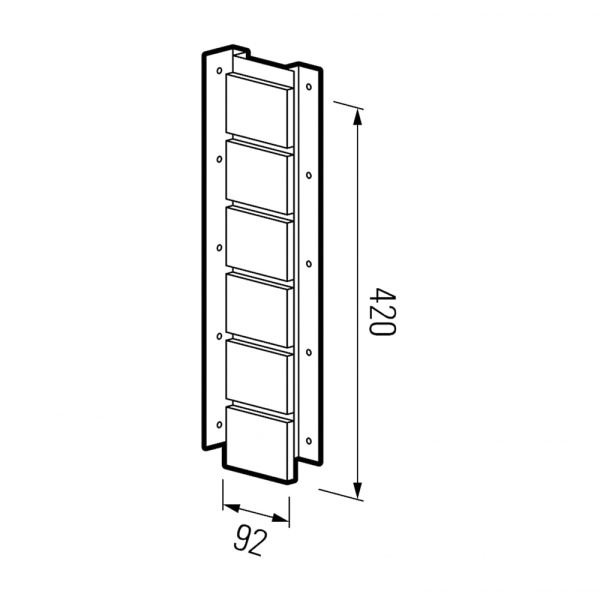 Картинка Планка универсальная ТЕХНОНИКОЛЬ КИРПИЧ 430х121х32 мм Эксетер