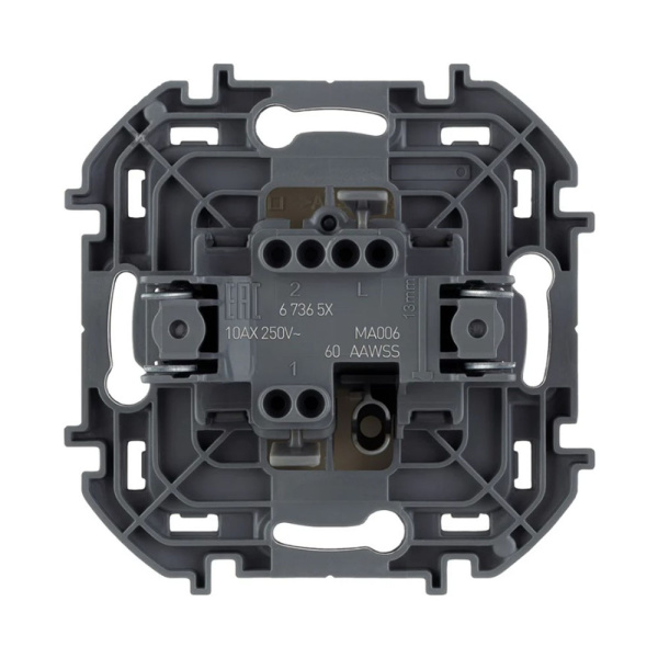 Картинка Переключатель 1 клавиша Слоновая кость Legrand INSPIRIA