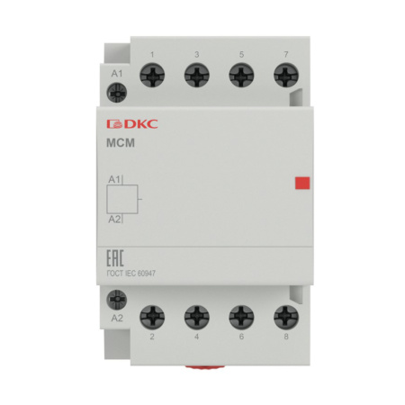 Картинка Контактор модульный YON max типа MCE 4P 4НО 63A 240В DKC