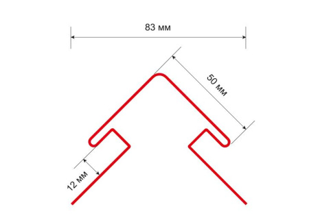 Картинка Угол наружный 50 ТЕХНОНИКОЛЬ Оптима Каштан 3 м