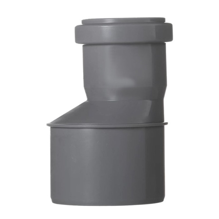 Картинка Переход ПП 75х50 мм Серый для внутренней канализации эксцентрический