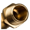 Картинка Уголок НР 25 x 3/4' латунь переходной, аксиальный STOUT