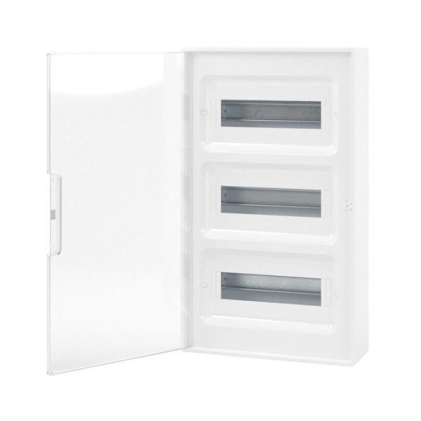 Картинка Корпус пластиковый настенный FRAME ЩРН-П-36 IP41 прозрачная дверь F36W1WT DKC