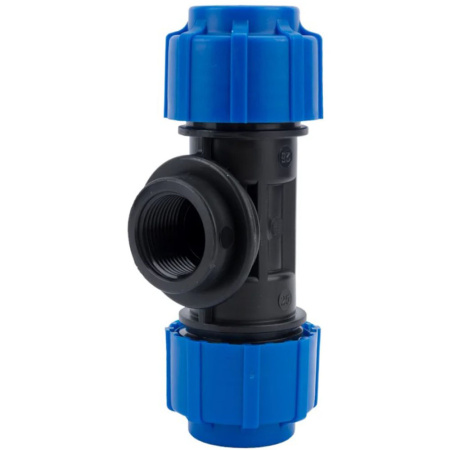 Картинка Тройник переходной ПНД внутренняя резьба 25х3/4"х25 ТПК-АКВА Политэк