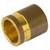 Картинка Гильза монтажная латунь Ø 32 мм для труб сшитого полиэтилена аксиальный STOUT