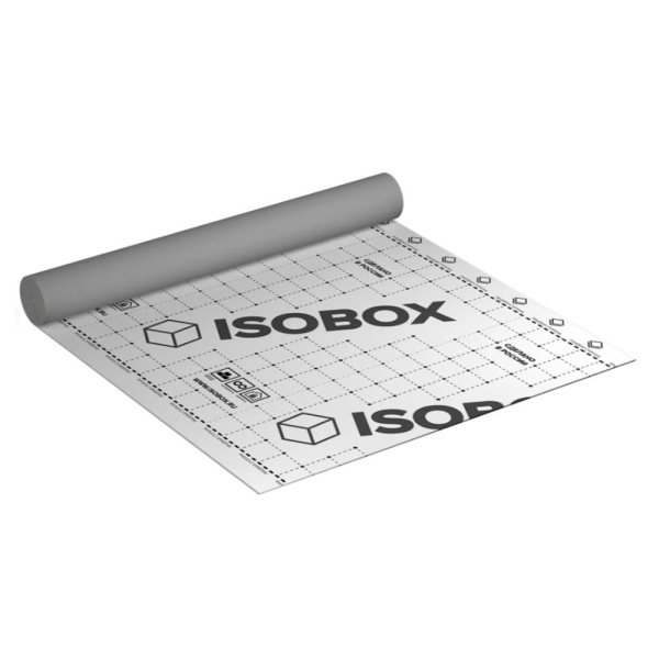 Картинка Пароизоляция универсальная с клеевой полосой 70 м² ISOBOX D+ ТЕХНОНИКОЛЬ