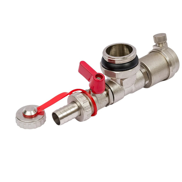 Картинка Тройник коллекторный 1' в сборе с автоматическим воздухоотводчиком MVI