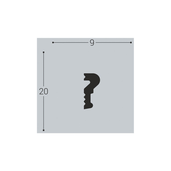 Картинка Плинтус молдинг XPS М 2 20/9 2 м Bello Deco