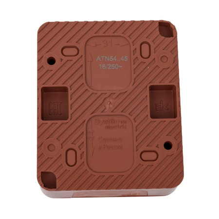 Картинка Розетка 1-местная IP54 16А 250B Терракотовый Systeme Electric ATLASDESIGN Profi54